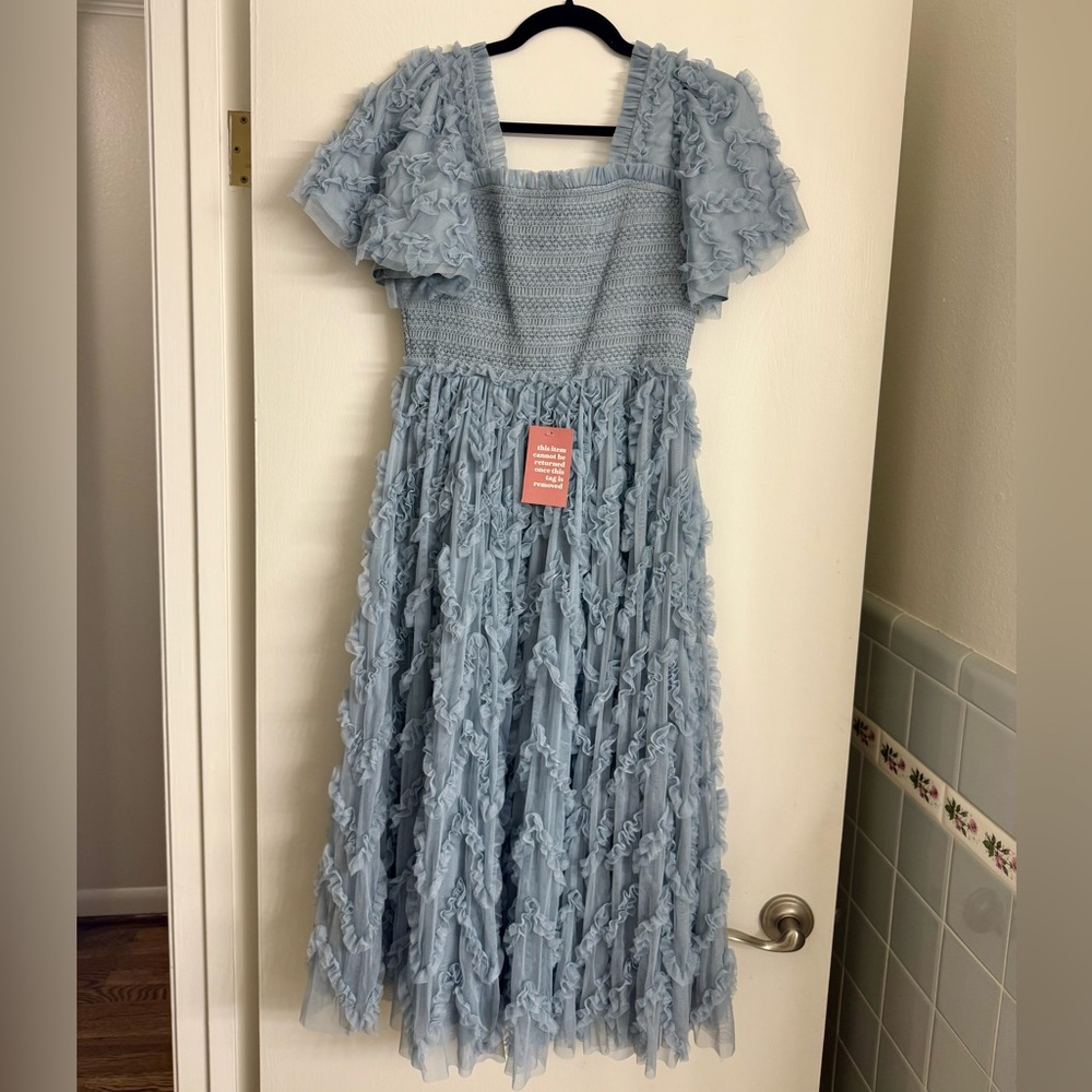 Ivy City Co Blue Midi Dress